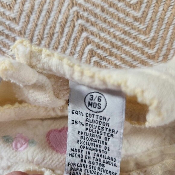 Vintage Sesame Street heart embroidered bubble romper with bow - Picture 3 of 6